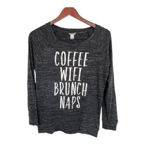 Streetwear society charcoal Gray Women's Graphic Top size small